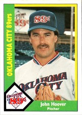 1990 CMC John Hoover #153 Oklahoma City 89ers Baseball Card
