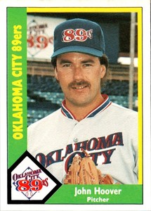 1990 CMC John Hoover #153 Oklahoma City 89ers Baseball Card