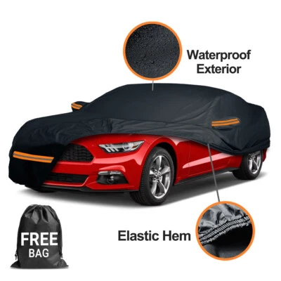 Cubierta de coche Ford Mustang GT exterior 100 % impermeable todo clima nieve ajuste personalizado Foto 1 de 4