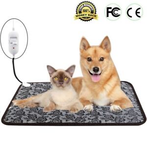 Electric Cat Heating Pad for Dogs Cats Heated Cushion Indoor Chew Proof Cord