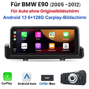 Für BMW E90 E91 E92 2005-12 DAB+ CarPlay Android 13 6+128G Autoradio GPS WIFI BT - Bild 1 von 17