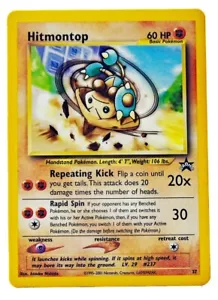 HitmonTop #37 Black Star Promo WOTC Pokemon Card NM With eBay Shipping - Picture 1 of 3