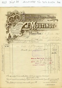 Dépt 26 - St Rambert d'Albon - Très Belle Entête d'une Manufacture 14/01/1898 - Picture 1 of 1