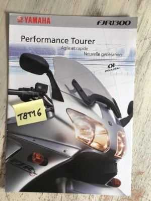 Yamaha FJR1300 2001 FJR 1300 Catálogo Moto Folleto Publicidad - Imagen 1 de 3
