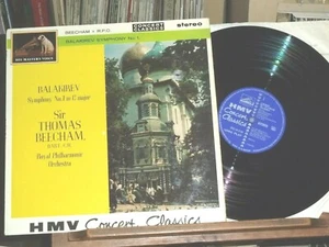 1962 UK HMV BALAKIREV 1st SYMPHONY BEECHAM RPO Big STEREO corner ED1 No ASD NM - Picture 1 of 5