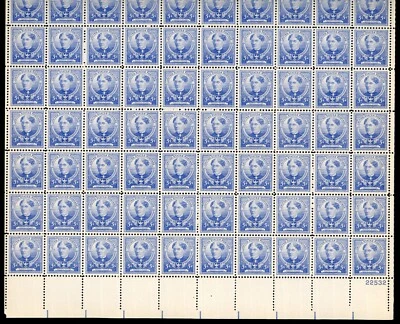 United States 1940 Frances E. Willard Scott# 872 Complete Sheet Mint XF OG NH - Image 1 of 2