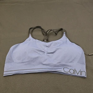Calvin Klein Performance Strappy-Back Low-Impact Sports Bra - Picture 1 of 9