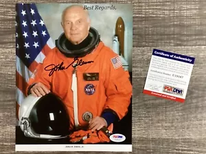 (SSG) JOHN GLENN NASA Astronaut, Senator Signed Color Photo with a PSA/DNA COA - Picture 1 of 5