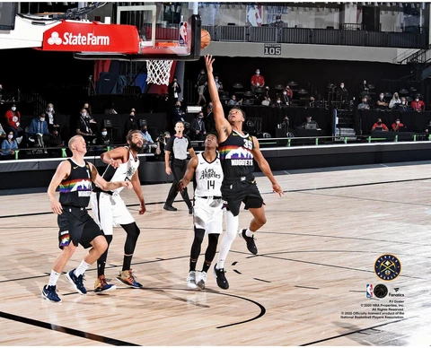 PJ Dozier Nuggets Unsigned 2020 Western Conference Semifinals Shot Photo Cover