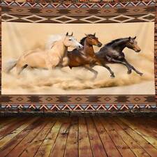 Fine Horse Ethnic Style Wall Art Extra Large Tapestry Fabric Poster for Men