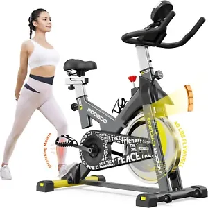  Indoor Exercise Bike Stationary Bike Cycling Fitness Bike Cardio Workout Bike - Picture 1 of 12