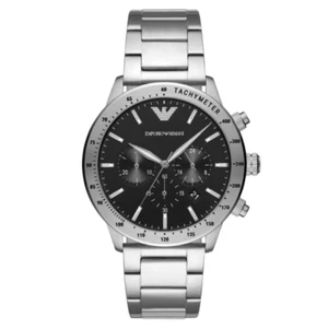 Emporio Armani Men's Watch AR11241 Chronograph Stainless Steel Luxury Silver-Ton - Picture 1 of 4