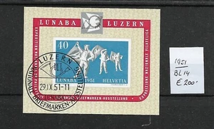 SCHWEIZ @ 1951 BL. 14 - Schön wertvoll @Swit.93 - Bild 1 von 1