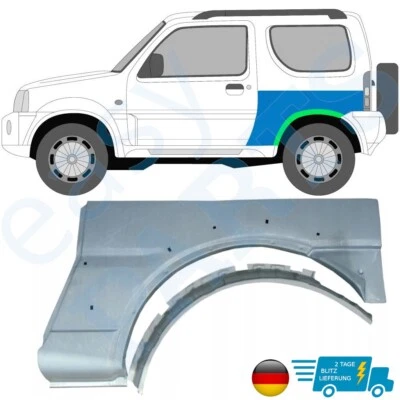 For Suzuki Jimny 1998-2018 Rear Fender Wheel Arch Repair Plate Set Left - Image 1 of 2