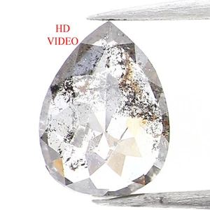 0.38 CT Natural Loose Pear Shape Diamond 5.80 MM Salt And Pepper Diamond LQ1018 - Picture 1 of 8