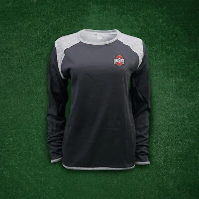 Ohio State Buckeyes NCAA Champion Mujer Negro Atlético Teck Perfermance Vellón Foto 1 de 4