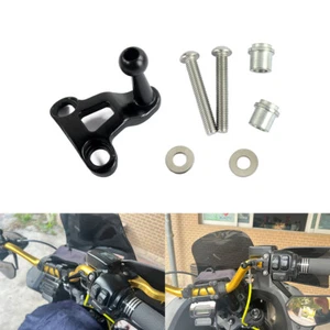 Black Phone Holder Ball-tipped Mount For Harley Dyna Fat Bob FXDF FXDL Softail - Bild 1 von 7