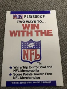 1992 NFL Pro Set Playbooks V Unscratched RARE - Picture 1 of 4