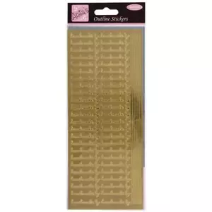 Small Decorative Gold Foil 'Handmade By' Labels Stickers WD83 - Picture 1 of 1