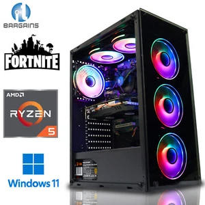 Fast Gaming PC AMD Ryzen 5 5500GT - 32GB DDR4 RAM / 2TB SSD - Windows 11 Wi-Fi - Picture 1 of 7