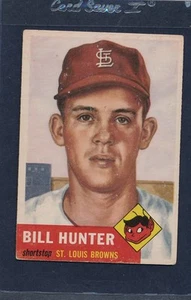1953 Topps #166 Bill Hunter Browns Fair 53T166-51415-2 - Picture 1 of 1