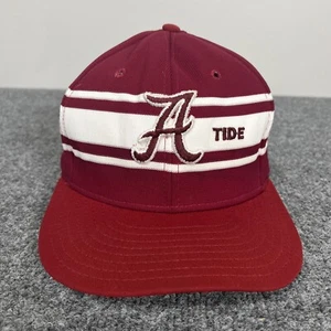Vintage Alabama Crimson Tide Stripe Hat AJD Snapback Cap USA Rare - Picture 1 of 6