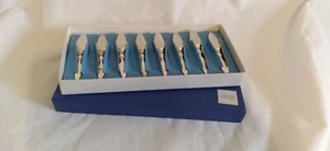 Set di 8 portacorncob Husk vintage placcato argento in scatola Horchow made in Japan - Foto 1 di 4