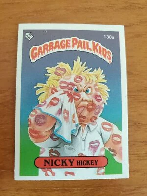 Topps UK Garbage Pail Kids 1986 Series 3 Sticker Nicky Hickey 130a - Image 1 of 2