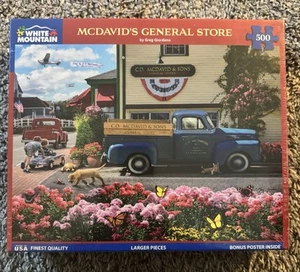 White Mountain "MCDAVIDS Gemischtwarenladen" Puzzle 500 größere Teile 100 % vollständig - Bild 1 von 2