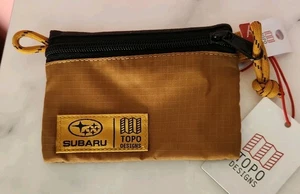 TOPO Designs x Subaru 5"x 3.5" Canvas Nylon Wallet Pouch Travel Bag - NEW Rare - Picture 1 of 3