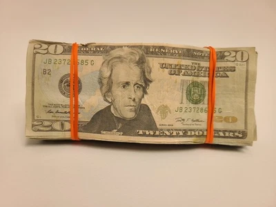 Киноиндустрия высокого качества $20 X 50шт $1000 «JB в возрасте» реквизит розыгрыш Magic деньги  - Изображение 1 из 4