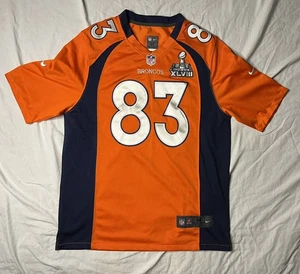 NFL Denver Broncos Wes Welker Jersey Men’s M Nike On Field 83 Super Bowl XLVIII - Picture 1 of 10