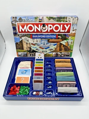 Monopoly Guildford Edition Board Game 2016 VGC **100% Complete** Christmas Xmas - Image 1 of 4