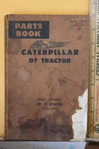 1965 Caterpillar D7 Traktor Teilebuch Seriennummer 3T1-3T19999 inklusive - Bild 1 von 5