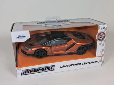 Jada Hyper-Spec Lamborghini Centenario Diecast Model Car 1/32 Metallic Orange - Image 1 of 4