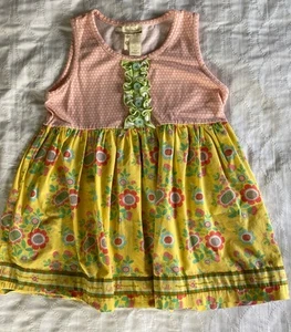 Matilda Jane Size 10 Amazing Things Yellow Sleeveless Top Hello Lovely Girls - Picture 1 of 5