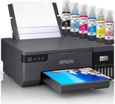 FOTODRUCKER A4 EPSON L8050 6 FARBEN DRUCKEN AUF CD/DVD WIFI SPEICHERN - Bild 1 von 4