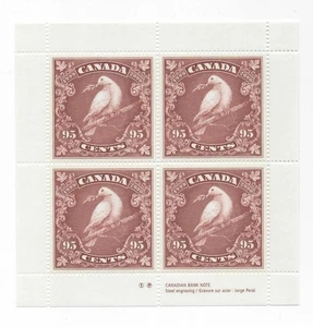 Canada 1999-2000 Block Of Four Dove Of Peace On Branch 95c Millennium Issue MNH - Picture 1 of 1