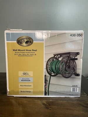 Liberty Garden Products 704 Wall Mount Cast Aluminum Hose Reel - Image 1 of 4