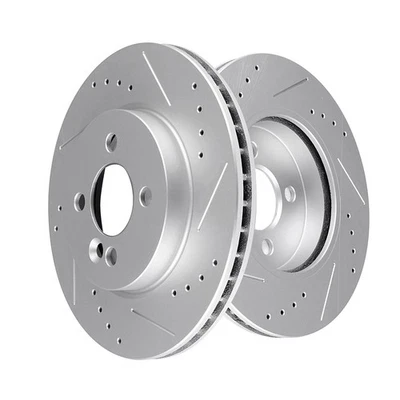 Drilled & Slotted Front Brake Rotors For 2011 2012 2013 2014 2015 Mini Cooper Foto 1 de 4