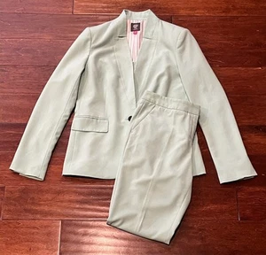 Vince Camuto Verde Menta Para Mujer 8 Botones Blazer Chaqueta Pantalones Conjunto de Traje de 2 Piezas - Imagen 1 de 21
