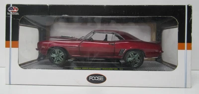 M2 Machines Red Foose 1969 Chevrolet Camaro RS R52 16-03 1:24 Scale - Image 1 of 4
