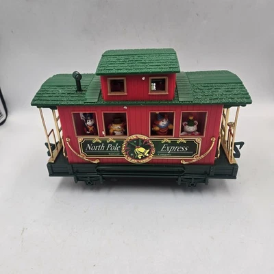 EZTEC NORTH POLE EXPRESS CHRISTMAS RAILROAD COMPANY CABOOSE TRAIN CAR - Image 1 of 3