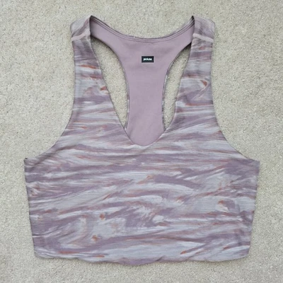 prAna Women's Momento Crop Tank Top Reversible Stretch, Cream/Sage Camo, Size M - Image 1 of 4