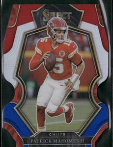 Panini Select #148 Patrick Mahomes II 2022 rojo y azul Prizm troquelado - Imagen 1 de 2