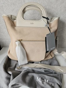 Max Mara GRAC10S Beige Cream reversible handbag leather Handle RRP 1195 Euro NEW - Picture 1 of 23