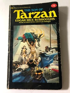 b Edgar Rice Burroughs The SON of TARZAN #4 Ballantine 1976 7th Printing - Imagen 1 de 4