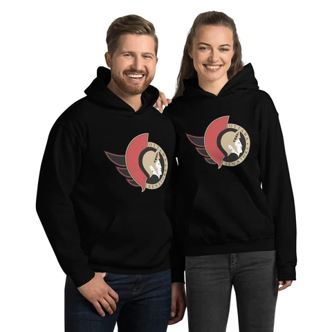 Ottawa Senators Black Pullover Hoodie | Sizes to 5XL Cover