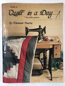 Make a Log Cabin Quilt in a Day PB Eleanor Burns quilting Book Vintage 1979 - Foto 1 di 10