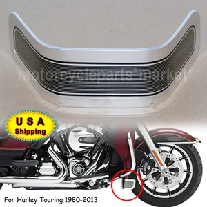 Chrome Front Fender Trim Skirt For Harley Touring 1980-2013 Street Glide Softail - Picture 1 of 12
